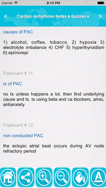 Cardiac Arrhythmia Exam Review App- Notes & Quiz