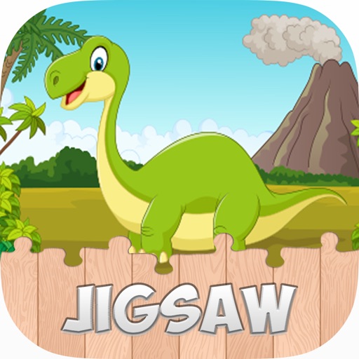 Dinosaur Jigsaw Kids Dino Puzzles Learning Games Icon