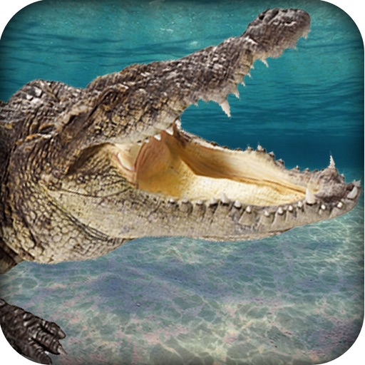 Hungry Crocodile Under-Water Hunting Adventure Icon