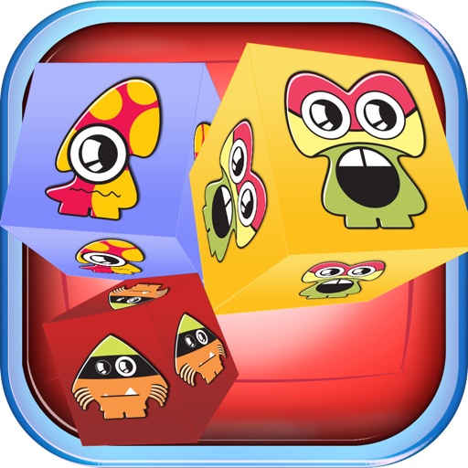 Fluffy Monster Face Match Wars PRO- Cool Puzzle Crush Frenzy icon