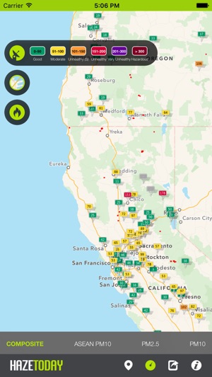 Haze Today - AQI / API, Pollution & Fire