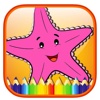 Kids Game Sea Animal Coloring Page Free Version