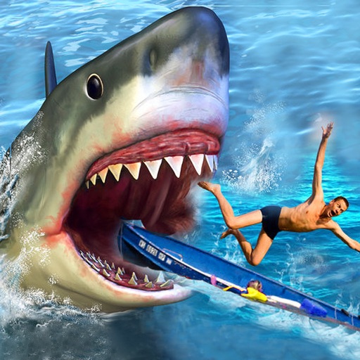 Wild Shark Attack Simulator-hungry hunting 3d icon