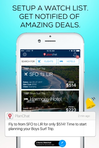PlanChat: Group Messaging for Trip Planning screenshot 3