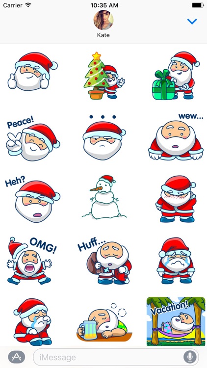 Chibi Santa Claus - Christmas Stickers