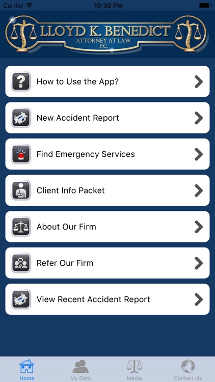 Benedict Law Office Personal Injury App