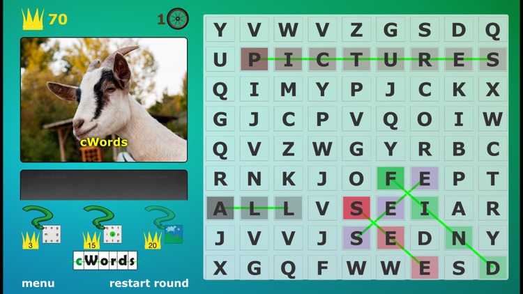 cWords - search hidden words puzzle with pictures