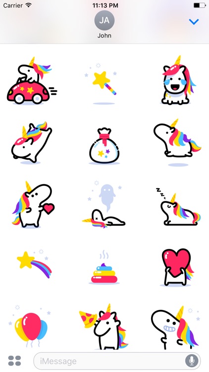 Lily Unicorn Stickers