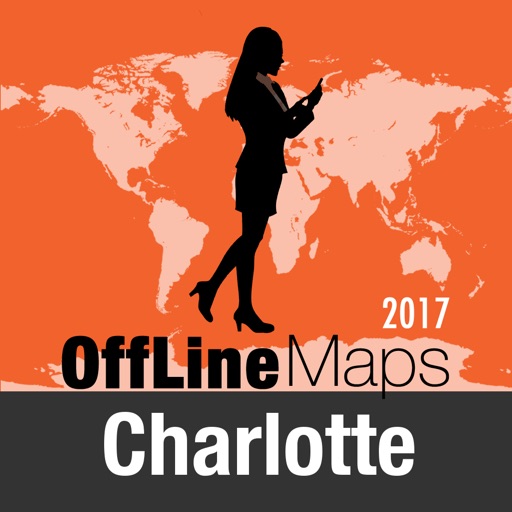 Charlotte Offline Map and Travel Trip Guide icon