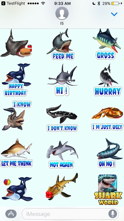 Shark World Stickers