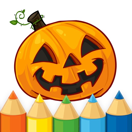 Top Kids Halloween Colouring Book : Festival Pack iOS App