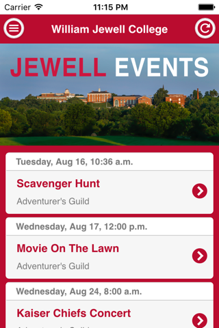 Jewell Events screenshot 2