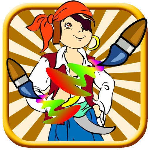 Paint Pirates Explorer Coloring Page Game Edition