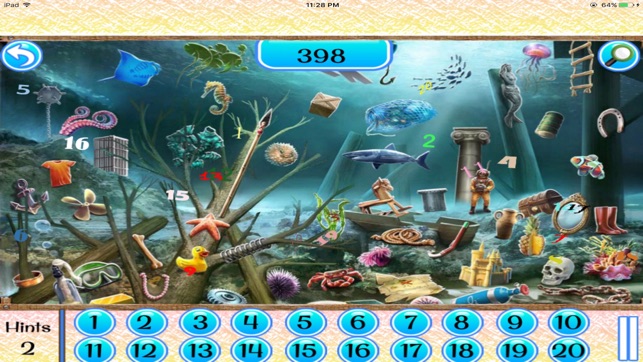 Free Hidden Object Games:Seaside Hidden Numbers(圖3)-速報App