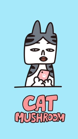 CAT MUSHROOM − NHH Stickers