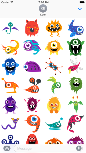 Tiny Monster Stickers(圖3)-速報App