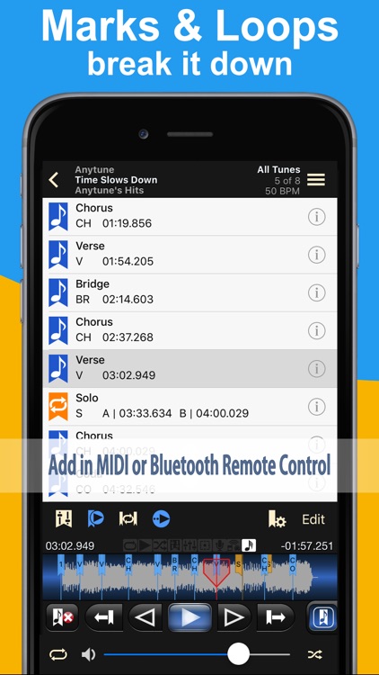 Anytune - Slow down music without changing pitch