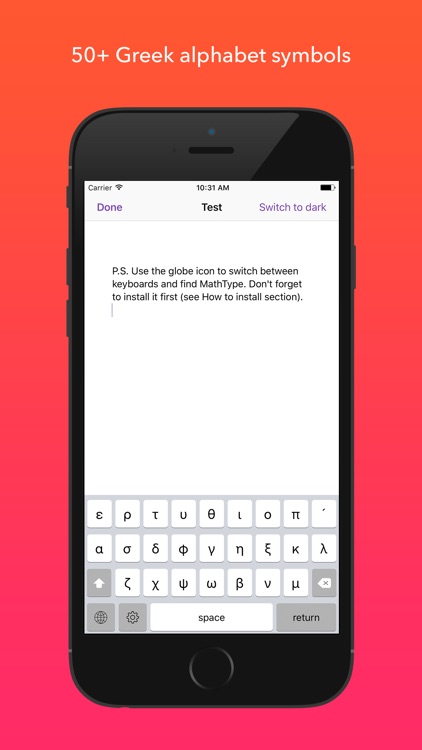 GreekType Premium Edition – Scientific Keyboard screenshot-0