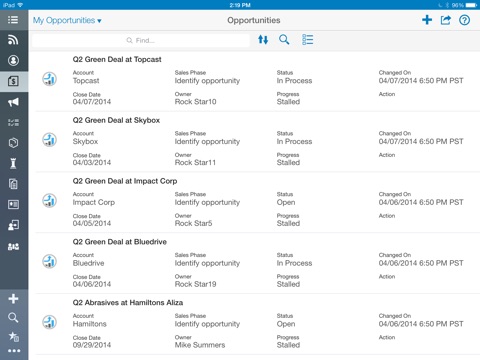 SAP Hybris Cloud for Customer for iPad screenshot 4