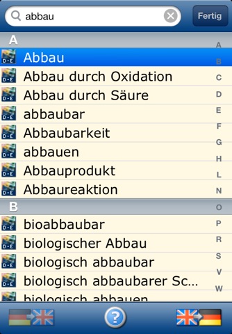 Wörterbuch Chemie FR <-> DE screenshot 2
