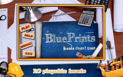 Blue Prints Hidden Object Game screenshot 2
