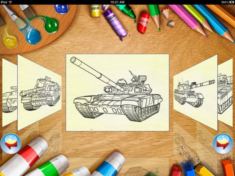 Tanks - coloring book