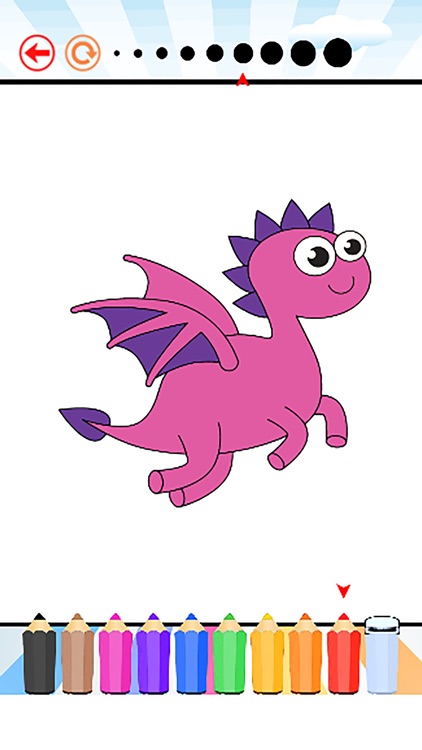 Dragon Coloring Pages for Kids : All in 1 Painting Learning Games for Kindergarteners Free screenshot-4