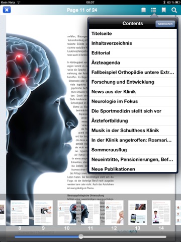 Schulthess Klinik Publikationen screenshot 3