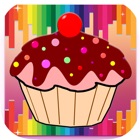 Cupcake Coloring Book - Draw Paint Kids Game