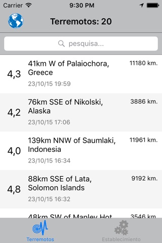 Seismos screenshot 2