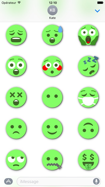 GREEN Emoji • Stickers for iMessage