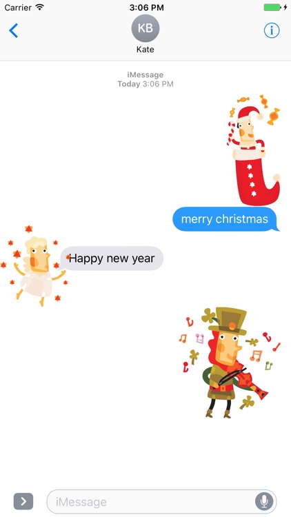 Cute Christmas characters - Fx Sticker