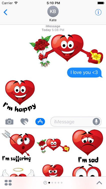 Emotion Heart Sticker - Emoji screenshot-3