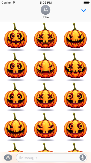 Happy Halloween Pumpkin Sticker Pack 03