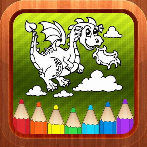 Dragon Kids Coloring Books for Babies and Toddlers iOS App