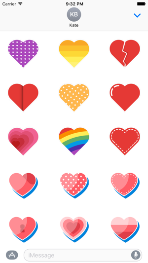 Message Hearts - ILY Stickers(圖2)-速報App