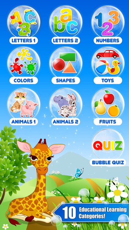 Shapes & colors bubble games for toddler kids Free