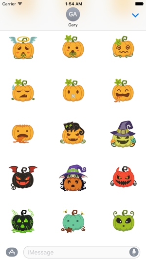 Cute Halloween Pumpkin Emoji Stickers(圖3)-速報App