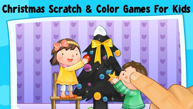 Christmas Scratch & Paint Coloring Games
