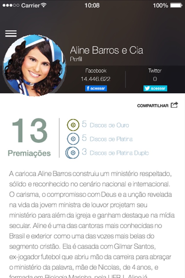 Aline Barros e Cia - Oficial screenshot 3