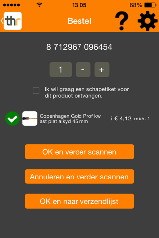 THR Scan & Bestel App screenshot 3