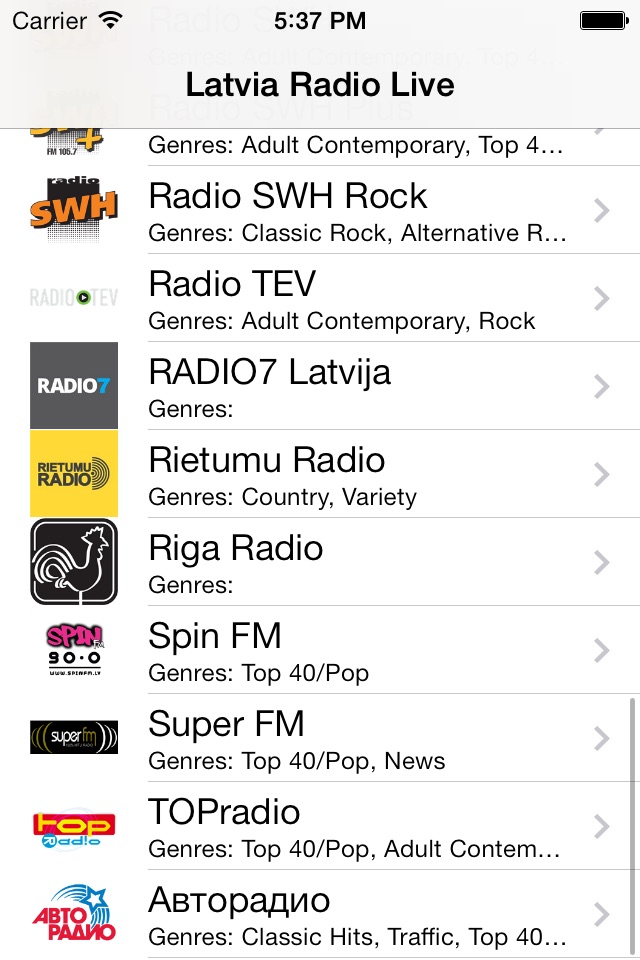 Latvia Radio Live Player (Latvian / Latvija / latviešu valoda) screenshot 2