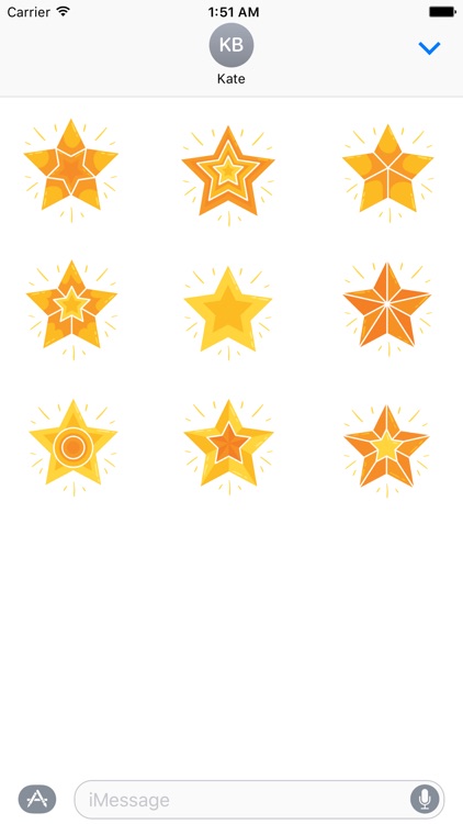 Shiny Star Stickers