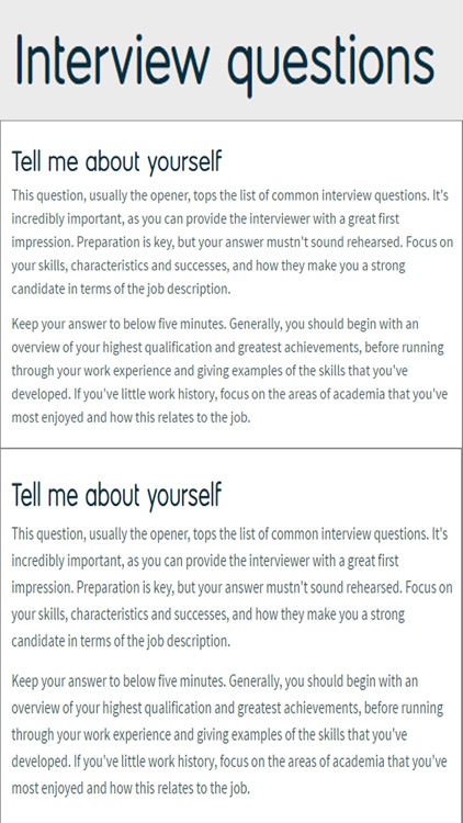 Interview Tips screenshot-3