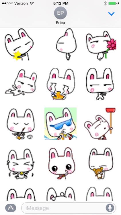 Animated Bunny Rabbit Emojis for iMessages by Nilesh Patel