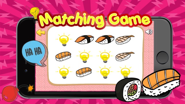 Find the pair sushi-free matching games for kids(圖3)-速報App