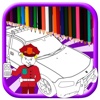 My Craft Police Advanture Coloring Page Game Kids