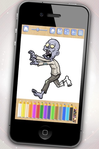 Paint and color zombies Zombs coloring book for boys and girls – Premium screenshot 3