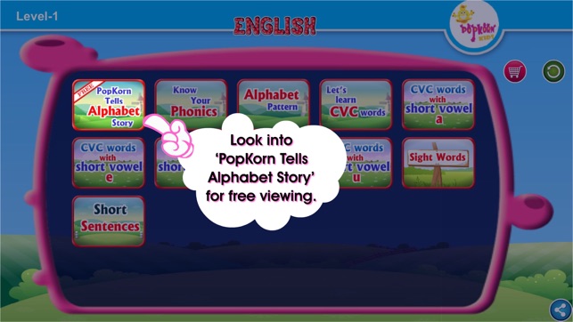 Look And Learn English with Popkorn : Level 1(圖2)-速報App