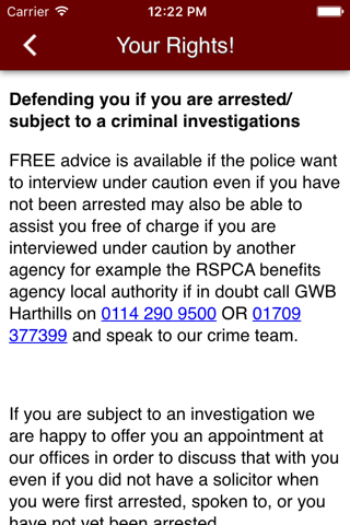 GWB Harthills Solicitors - Sheffield and Rotherham screenshot 3